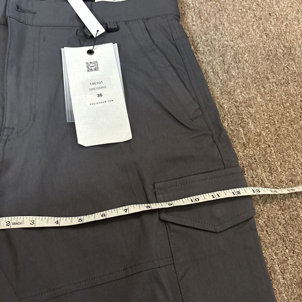 NEW Projek Raw Bungee Flex Pants Men's Size 36 Grey Stretch Classic Fit $80 - Picture 2 of 9